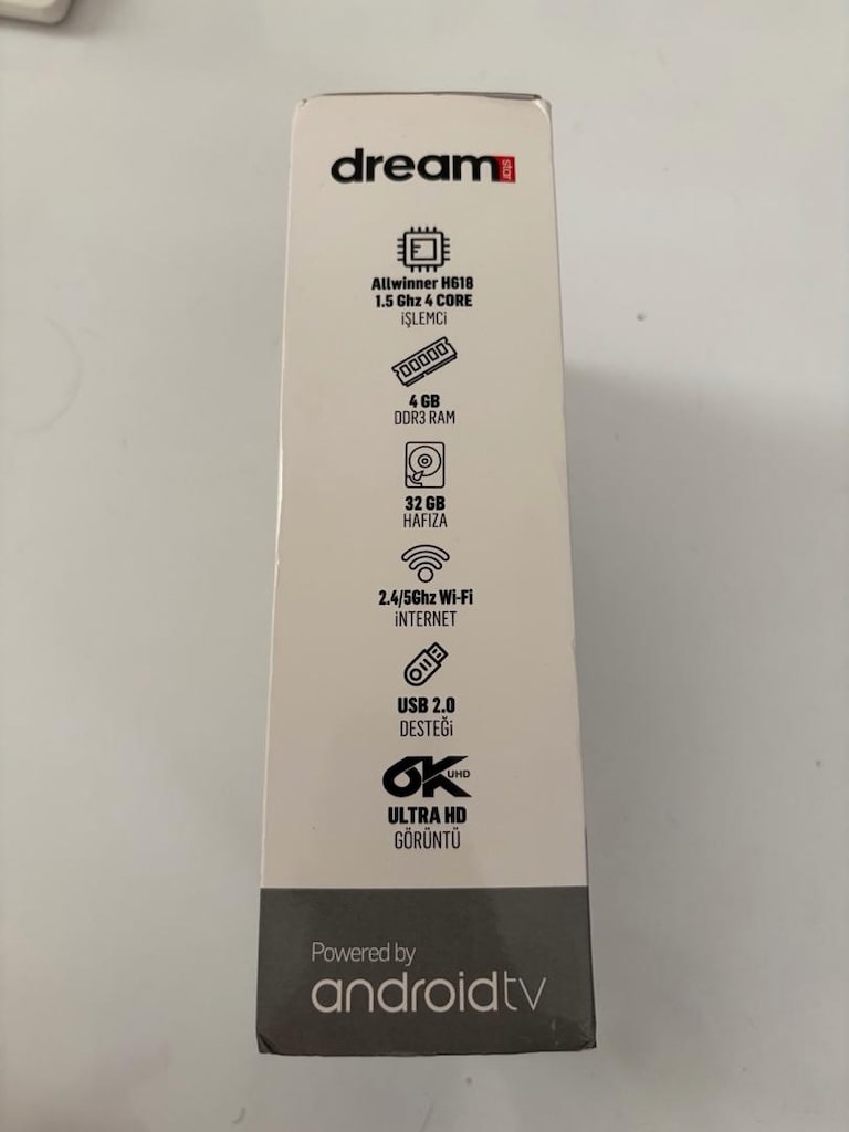 Dreamstar i4 Android TV Box 4GB RAM 32GB Hafıza Wi-Fi 6 Sorunsuz - 6