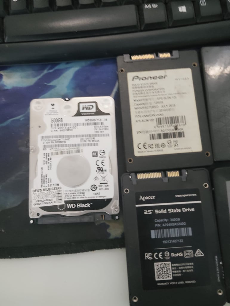 4 ADET SSD VE 500GB HDD TOPLU FİYAT - 3