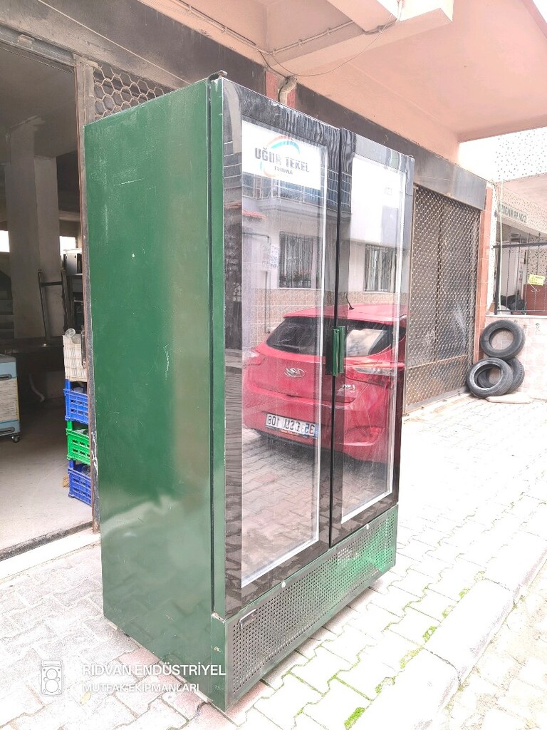 meşrubat dolabı içecek dolabı çift kapaklı kola su ayran dolabı - 14
