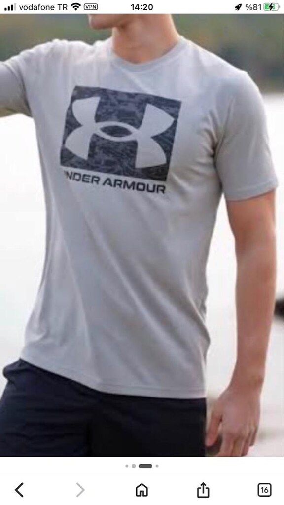 under armour tişört l beden bi iki kere giyilmiş