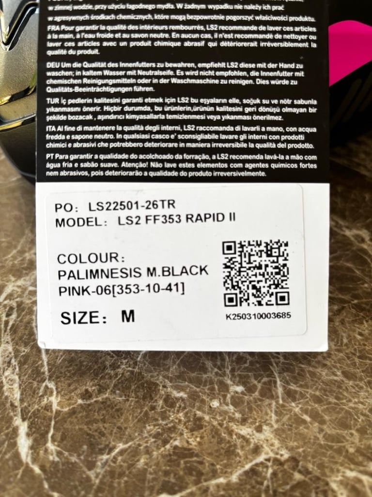 LS2 II RAPID PEMBE M BEDEN HİÇ KULLANILMAMIŞ KAPALI KASK ACİL SATILIK! - 10