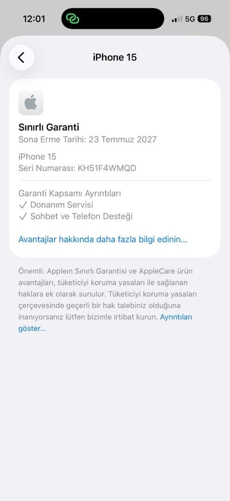 İPHONE 15/128 GB GARANTİLİ - 8