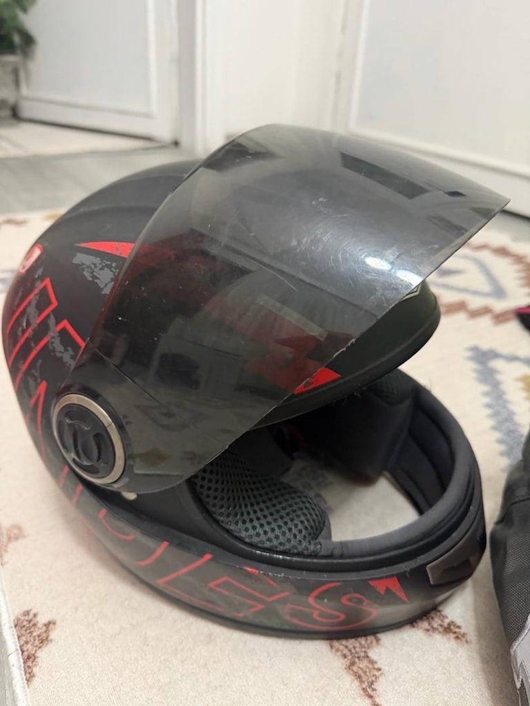 kadın motorcu montu kask eldiven - 5