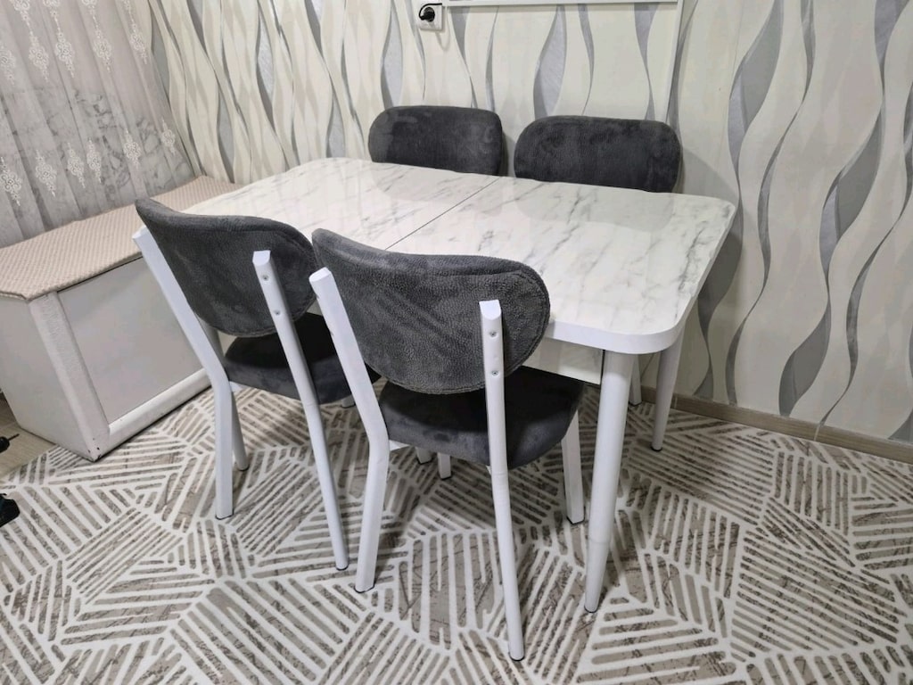 İmalattan Sıfır - Full MDF High Gloss Lüks Yemek Masası Takımı KAÇMAZ - 3