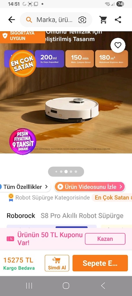 roborok robot süpürge - 2