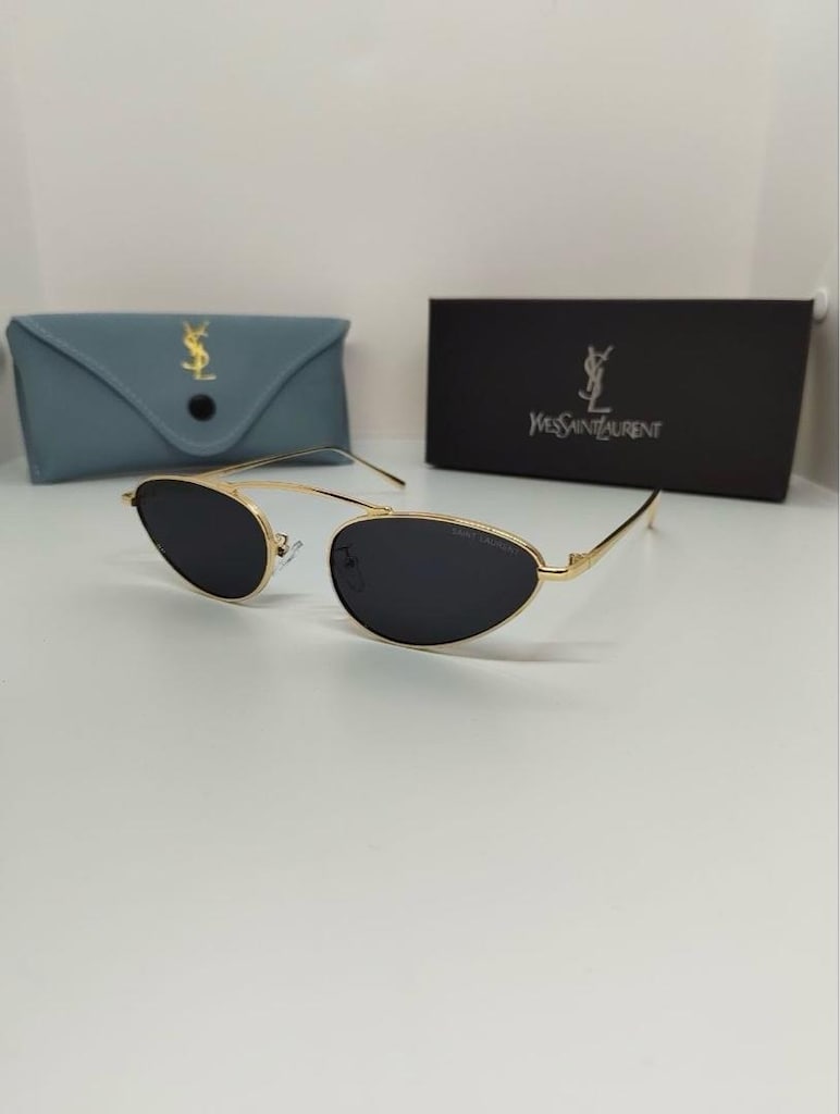 ‼‼YVES SAINT LAURENT GÜNEŞ GÖZLÜĞÜ SİYAH CAM - 3