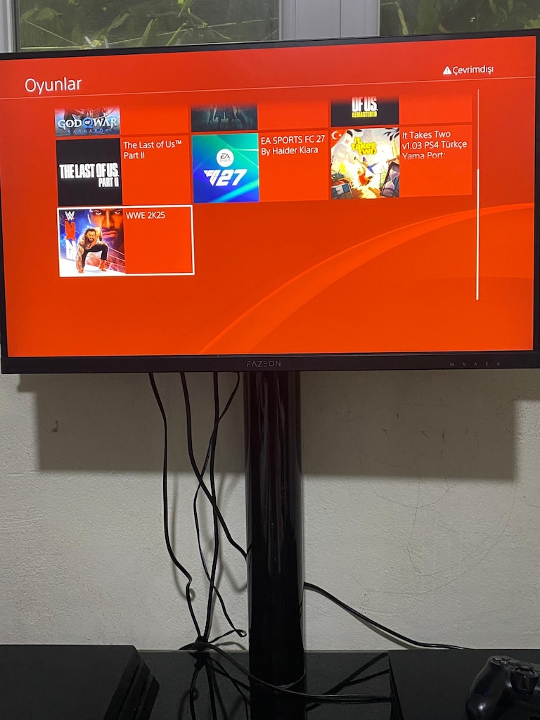 PS4 PRO 1 TB 1 KOL 7216B *KIRIK JAİLBREAK* 12 OYUN BAKIM YENİ - 3