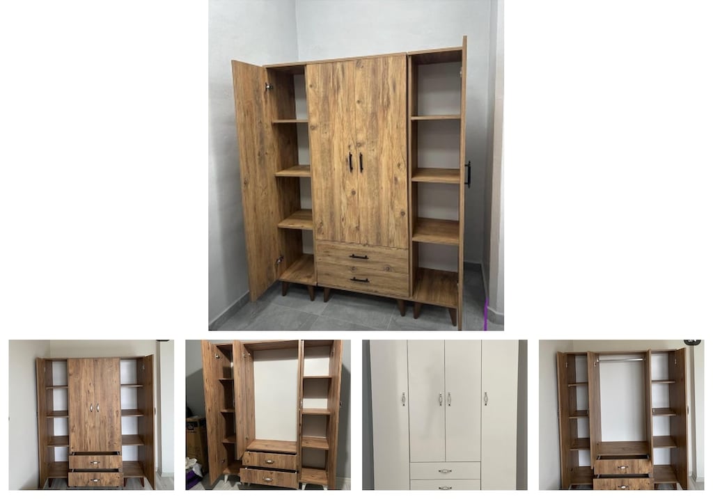 4 kapaklı elbise dolabı bgwzpfcvkq - 2