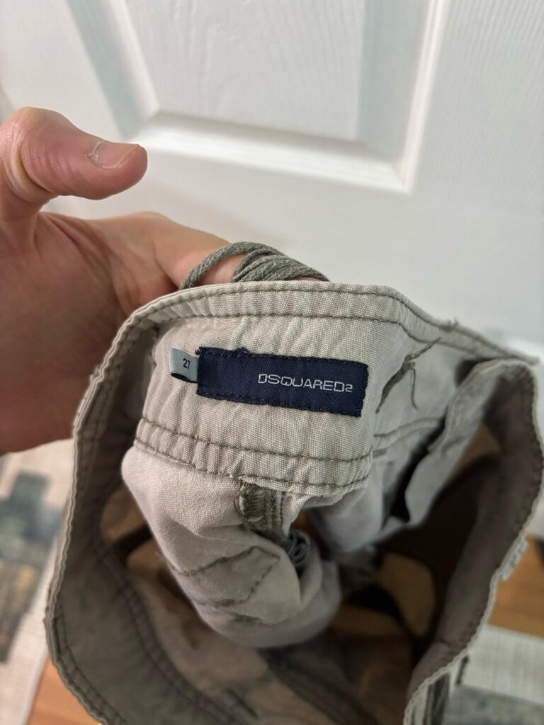 Dsquared2 Vintage Kadın Kargo Pantolon S Beden - 7