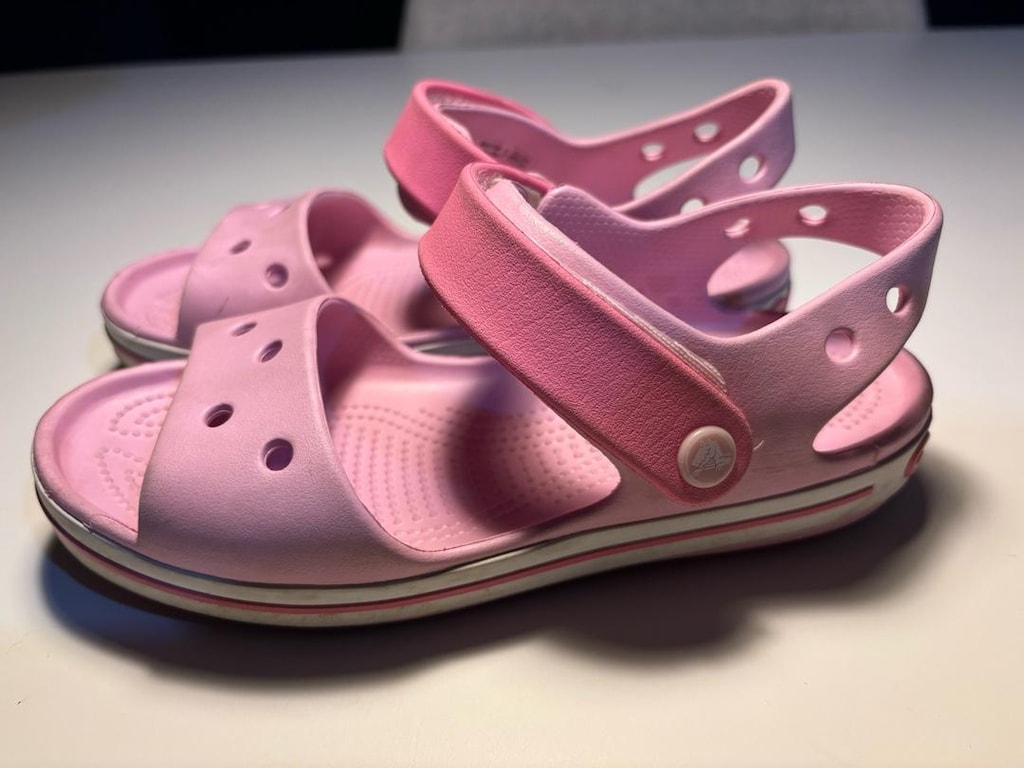 Orijinal Pembe Crocs Çocuk Sandaleti - 33-34 Numara (J2) - 5