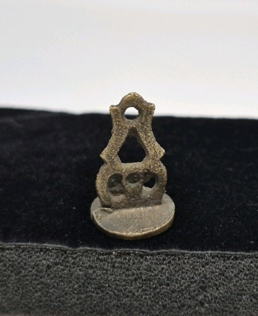 OSMANLI DÖNEMİ EL KAZIMA BRONZ ŞAHIS MÜHRÜ - 5