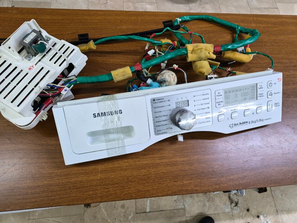 Samsung Ecobuble 8.0kg / 5.0kg WD0804W8E Çamaşır Makinesi Anakart Kabl - 11