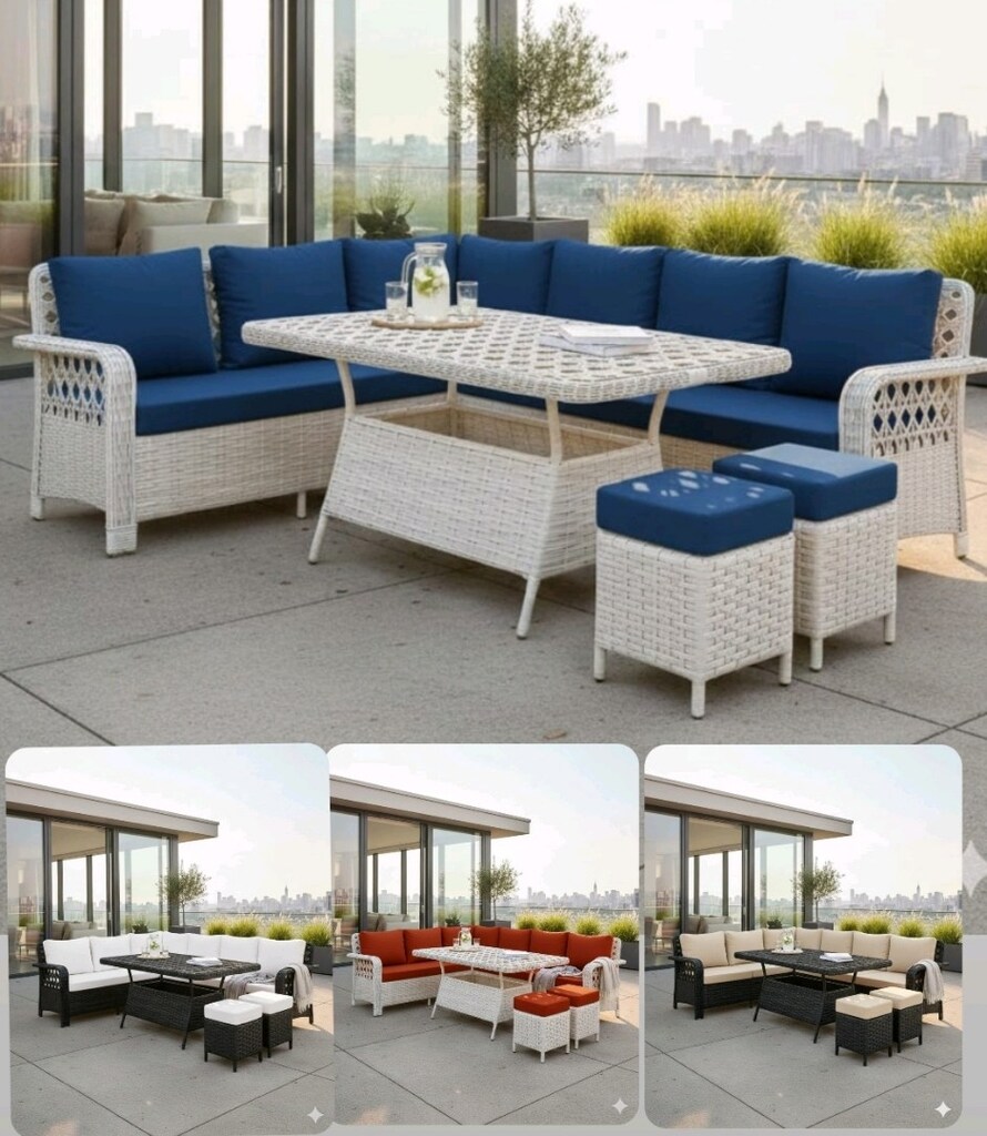 RATTAN TAKIM/ RATTAN BAHÇE TAKIMI / SALINCAK / KÖŞE TAKIMI/MASA TAKIMI - 17