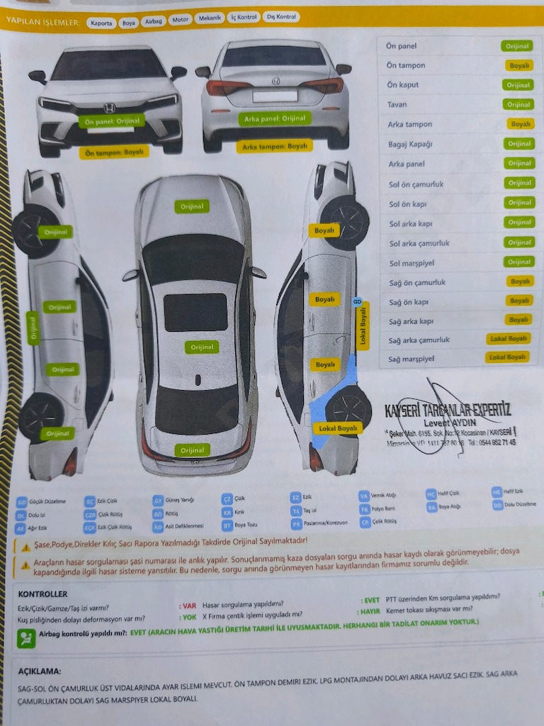 2014 model Civic FB 7 Eco premium hasar kayıtsız temiz bakımlı - 19
