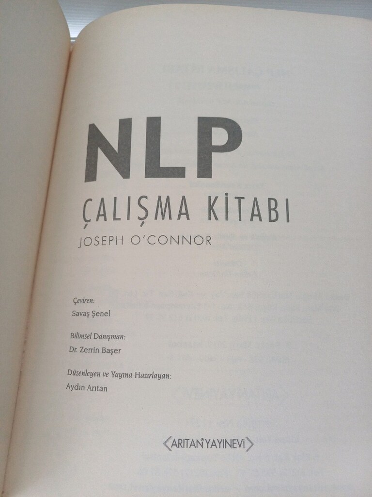 NLP ÇALIŞMA KİTABI - 2