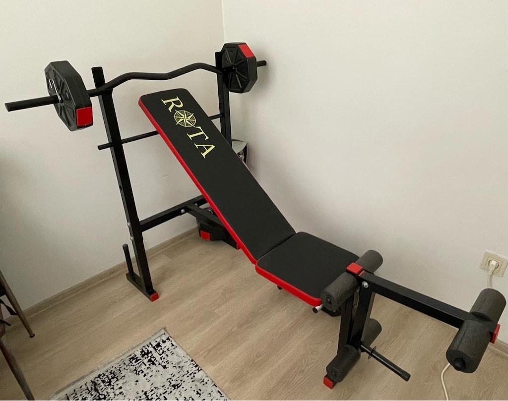 Bench Press Sehpası ve 30kg ağırlık seti - 6
