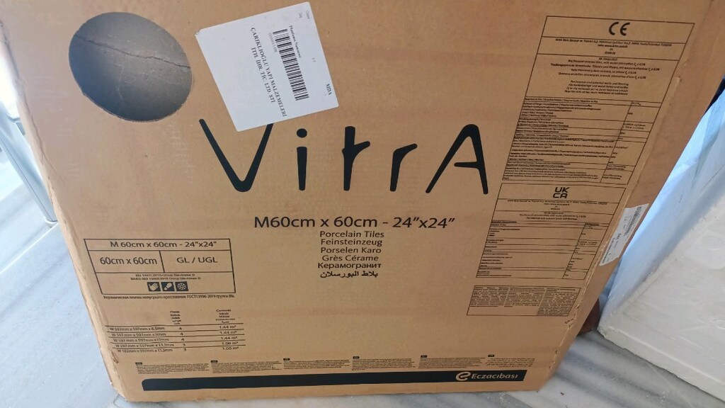 Sıfır VitrA 60x60 Porselen Karo Fayans (Yer/Duvar Seramiği) - 3