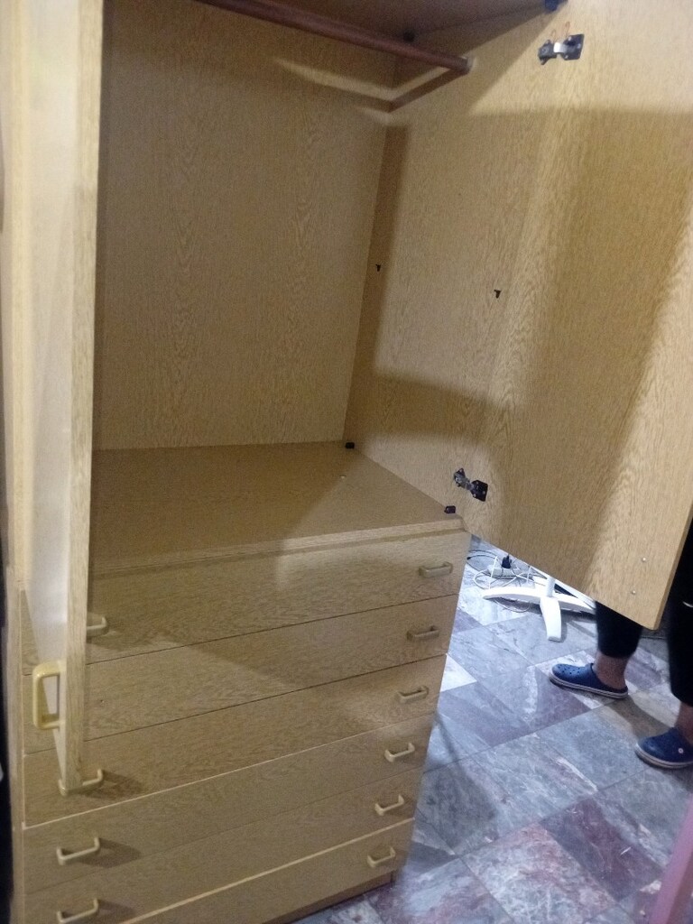 2 kapılı 6 çekmeceli gardırop 90cm genişliği boy 207cm derinliği 57cm - 2