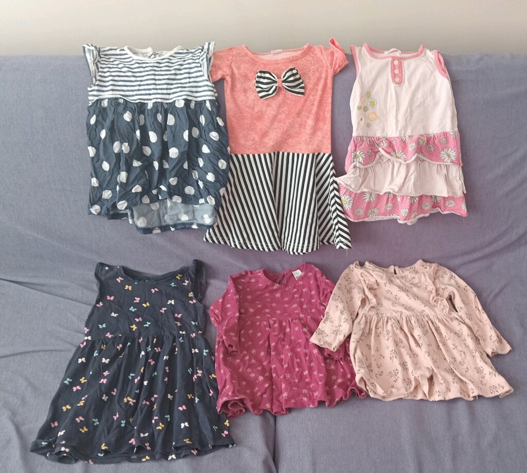 6 adet bebek elbise kiyafet - 2