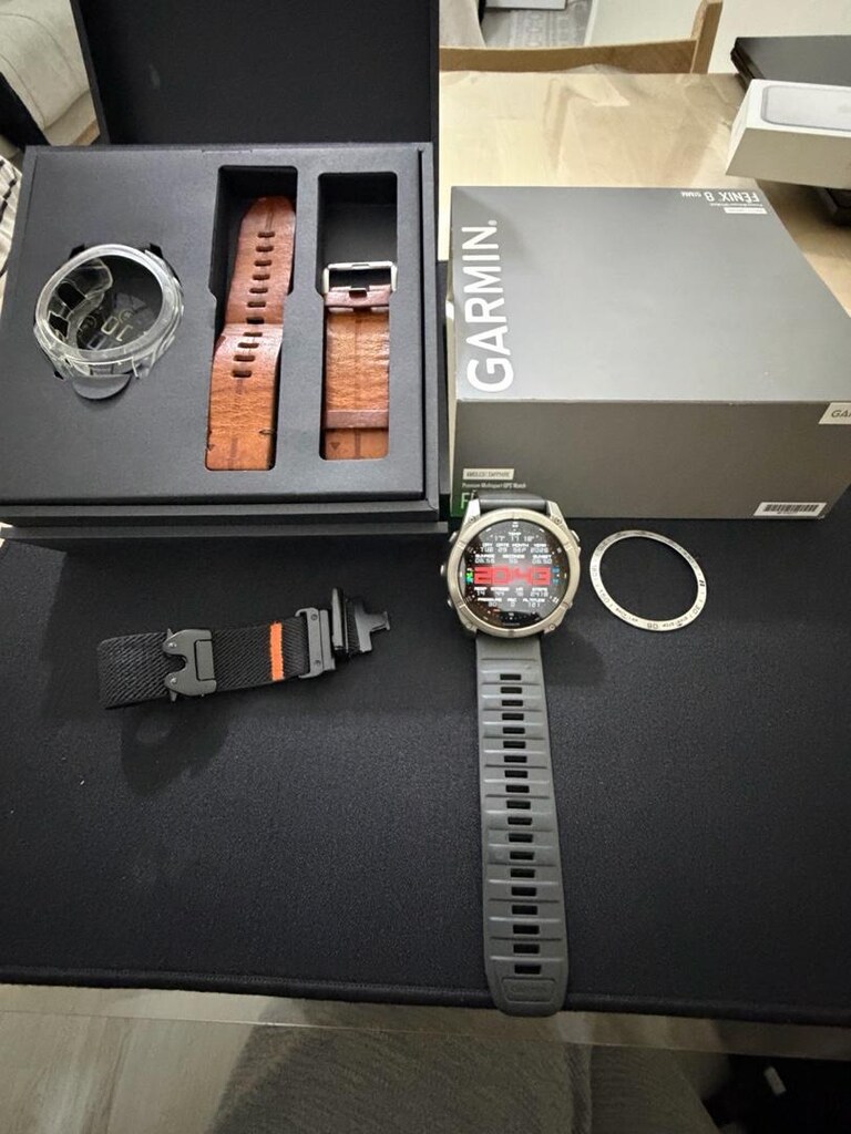 Garmin Fenix 8 / 51mm Sapphire, Titanyum, Deri Kayışlı (AMOLED) - 7