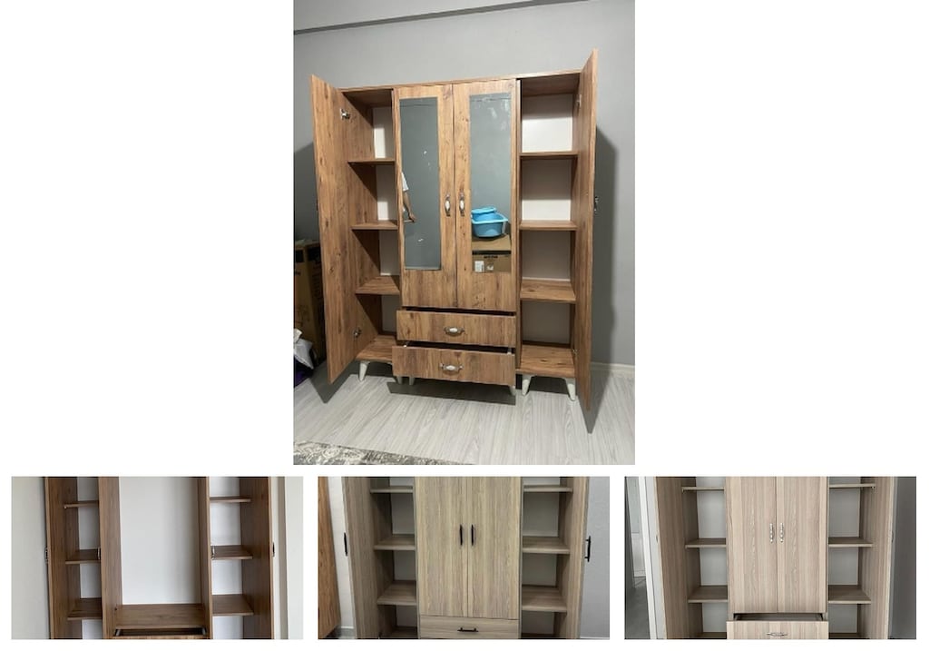 4 kapaklı elbise dolabı rlyqiwyoih - 4