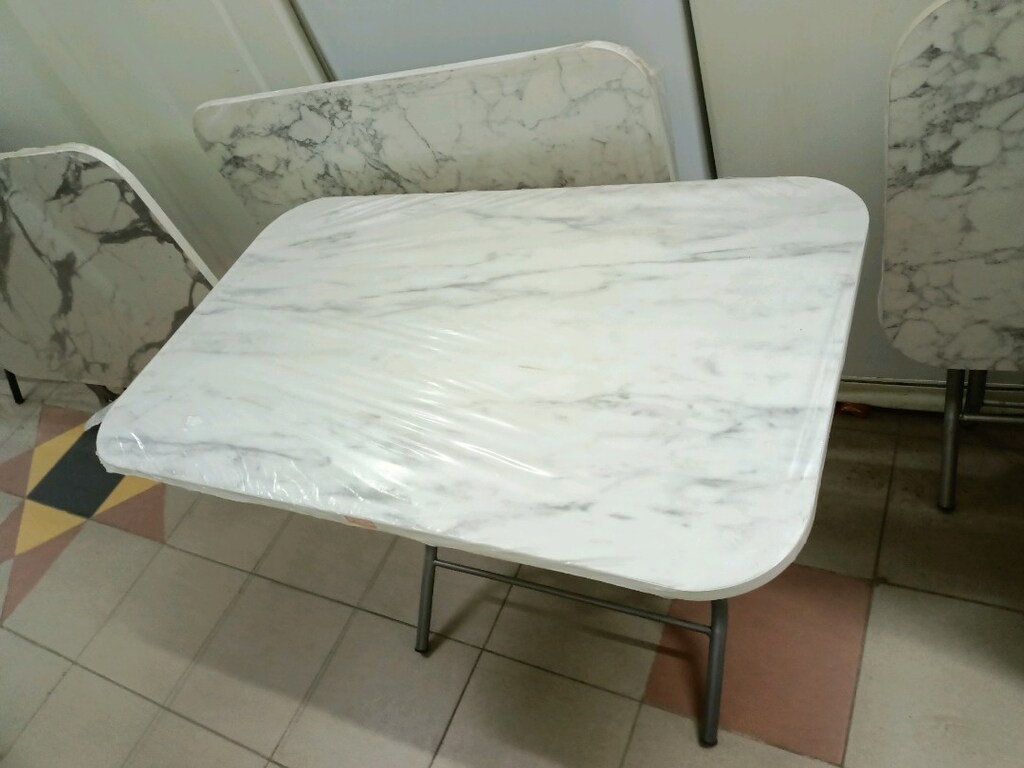 60*100 ebatında Sıfır Katlanabilir Yemek Masası - 2