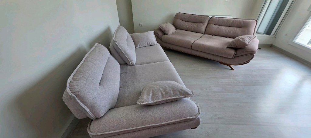 Yeni Ayarında Modern Krem Bej Koltuk Takımı - 3