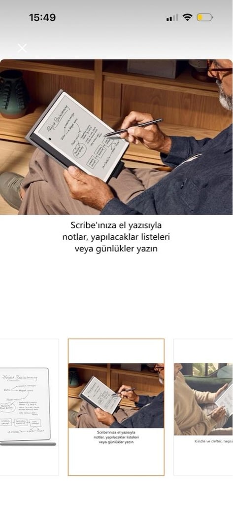Sıfır Kapalı Kutu Amazon Kindle Scribe 2024-32GB+Premium Pen-Faturalı - 8