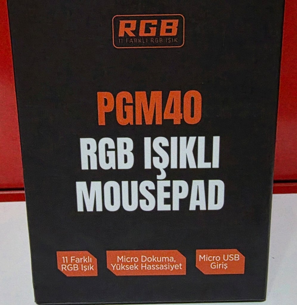 Polosmart PGM40 ışıklı Mouse pad. Sıfır kutusunda. - 7