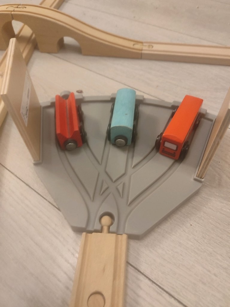 Ikea lillabo 48 parça ahşap tren seti oyuncak istasyon - 9