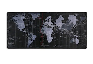 MOUSE PAD 80X30 DÜNYA HARİTALI ŞARJ KABLOSU HEDİYE - 4