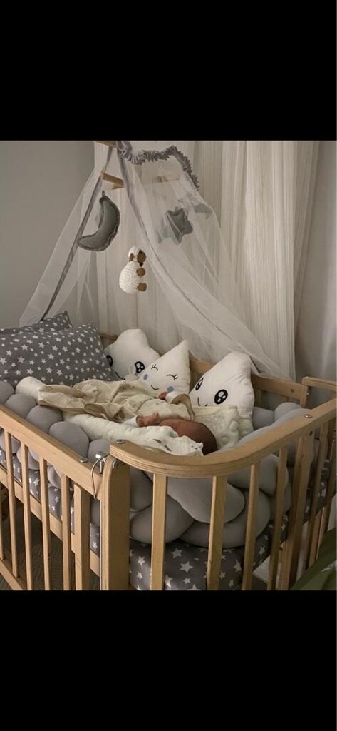 Ahşap Bebek Beşiği - 2