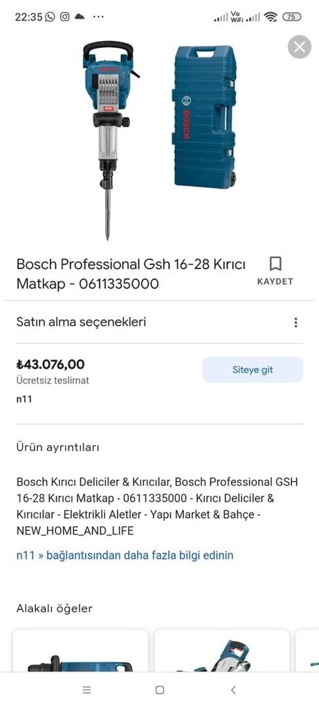 16 kilo Orijinal Bosch hilti - 11