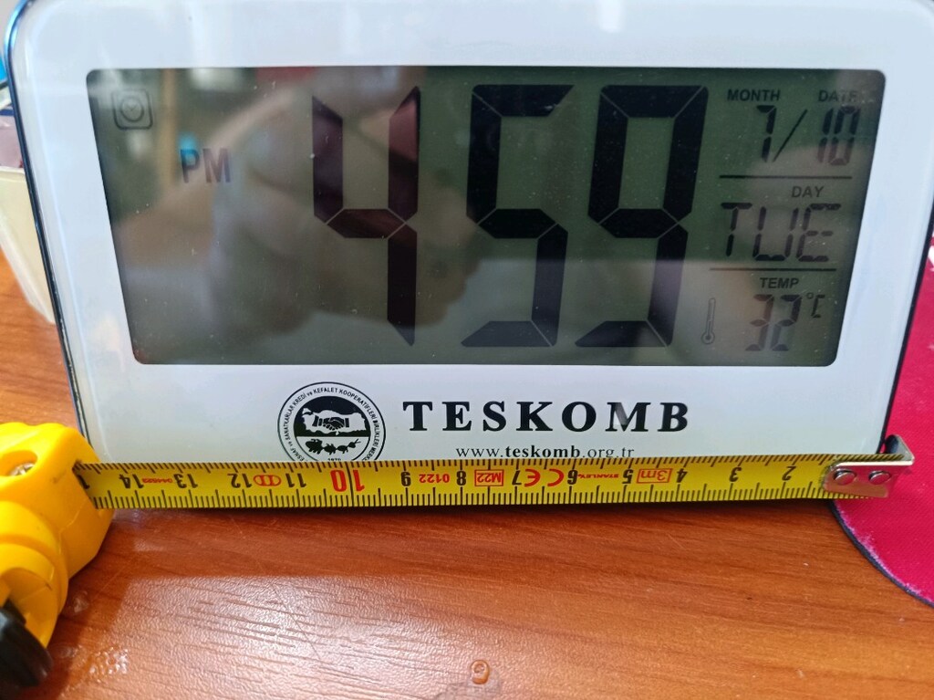 Dijital Masa Saati hareketli Alarm Işık - 10
