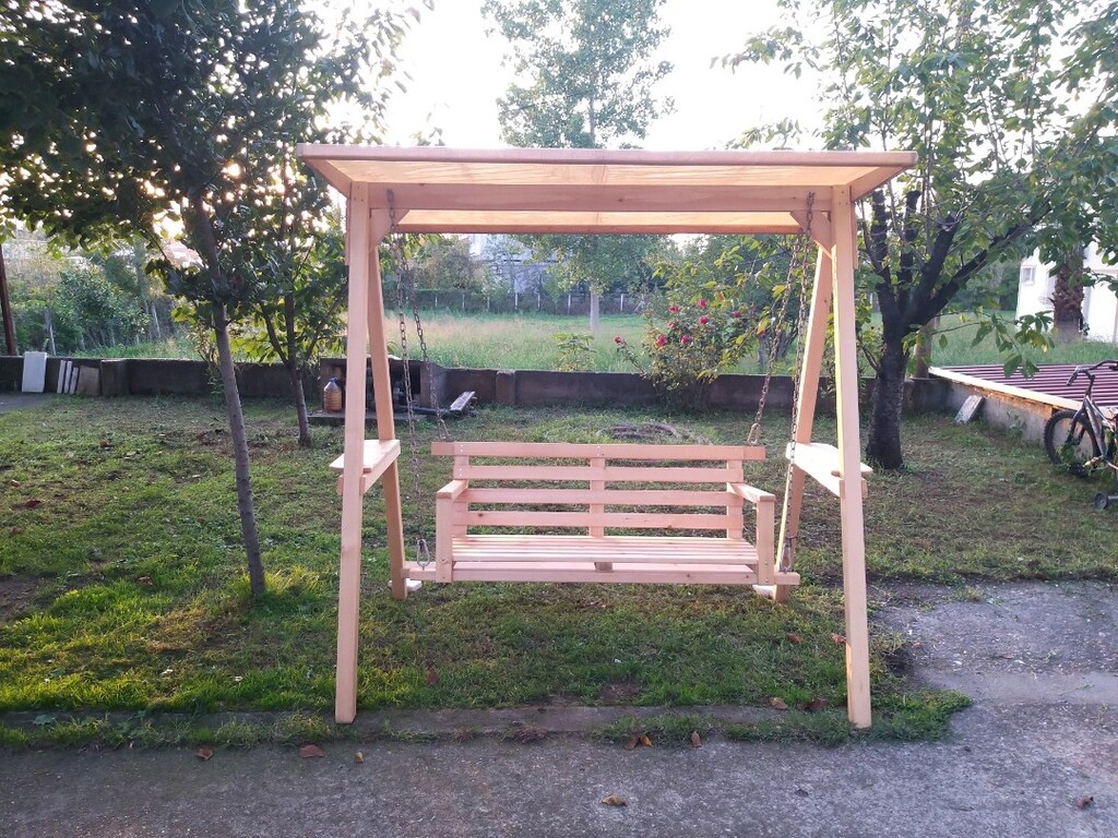 Ahşap salıncak, bahçe salıncağı - 2