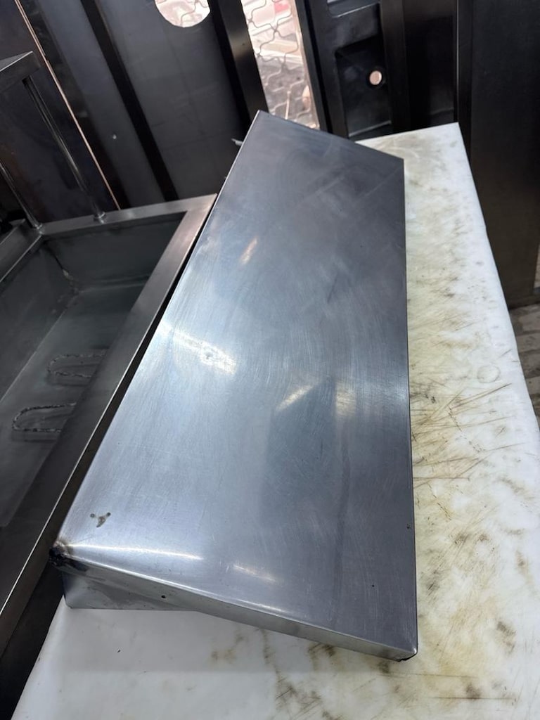 105x35 cm duvar rafı krom raf paslanmaz duvar rafı - 2