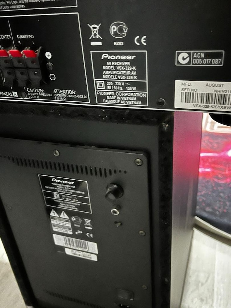 Pioneer Siyah Ev Sineması Seti - 11