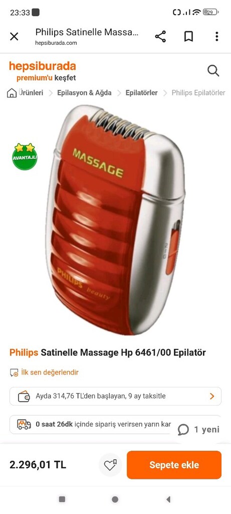 Philips Satinelle Massage Hp 6461/00 Epilatör - 4