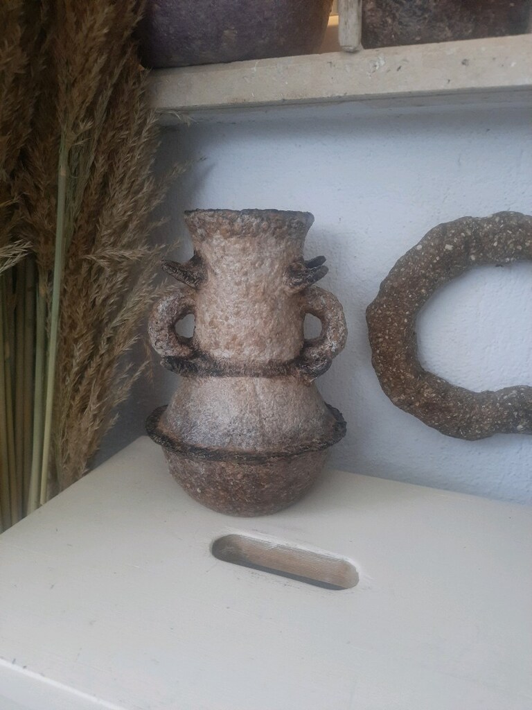 Wabi Sabi El Yapımı Antik Vazo - 7