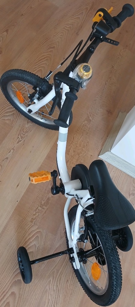 Btwin Discover 100 14 İnç Jant 3-5 Yaş Beyaz Çocuk Bisikleti YENİ GİBİ - 12