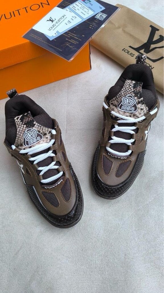 ‼‼LOUIS VUITTON SKATE SNEAKER – BROWN UNISEX - 14