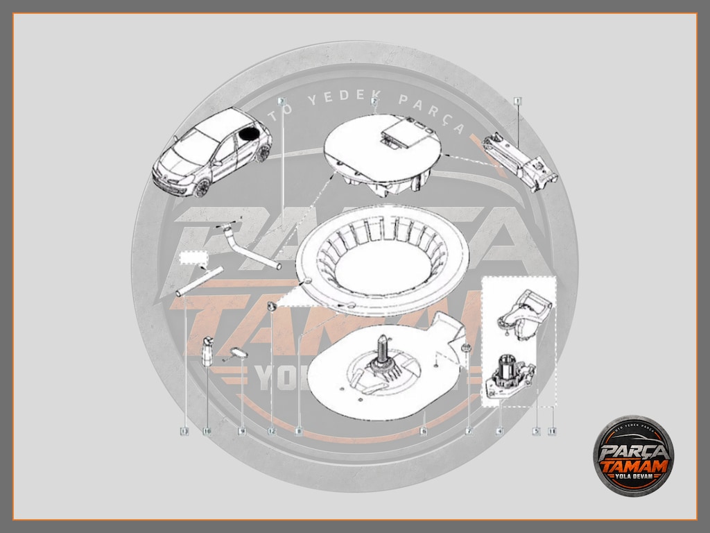 CLİO 3 CLİO 4 MODÜS STEPNE TESPİT BAKALİTİ ORJİNAL 8200551279R - 5