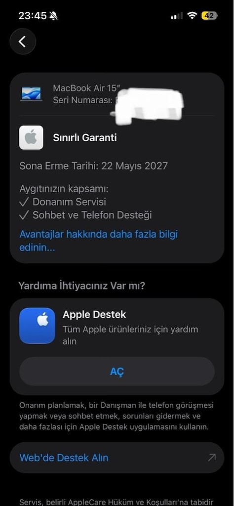 MacBook Air 15” M4 16GB / 256GB – %100 Pil – Gürgençler Faturalı - 9