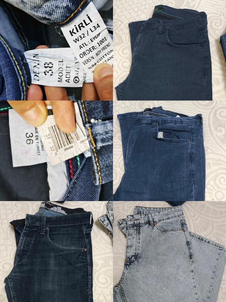 büyük beden erkek kot pantolon - 8