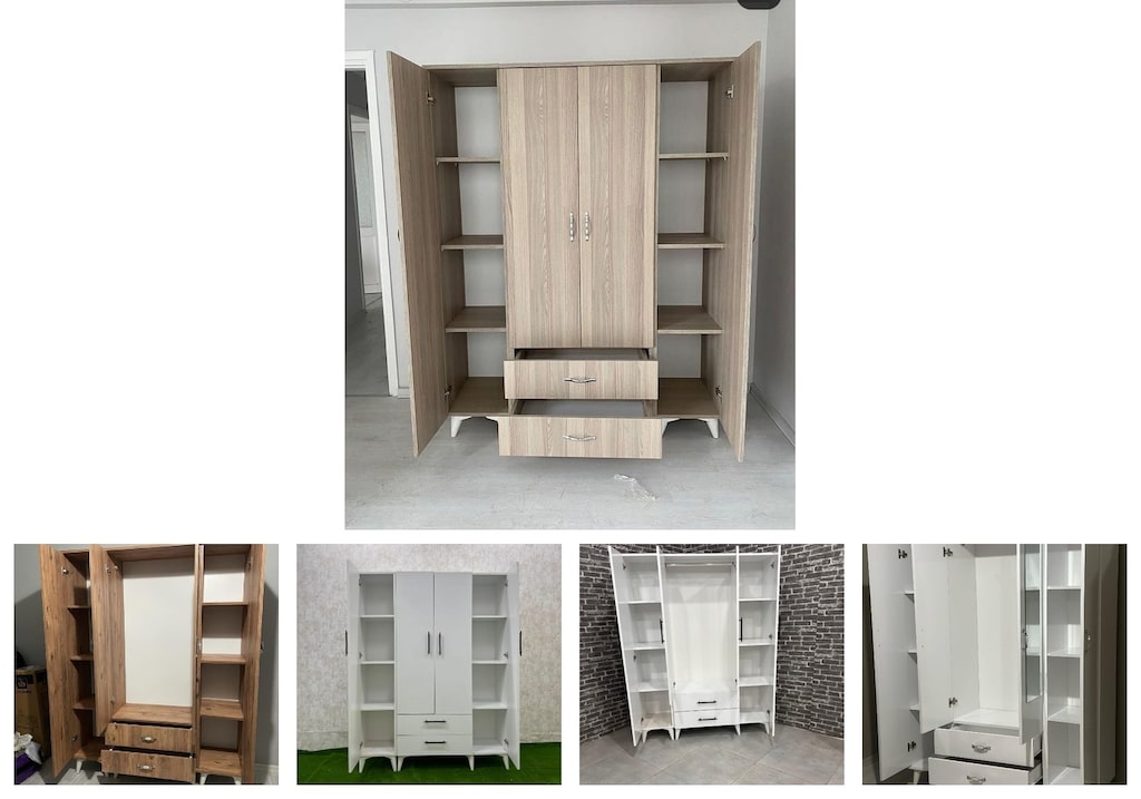 4 kapaklı elbise dolabı rpdzczwjql - 2