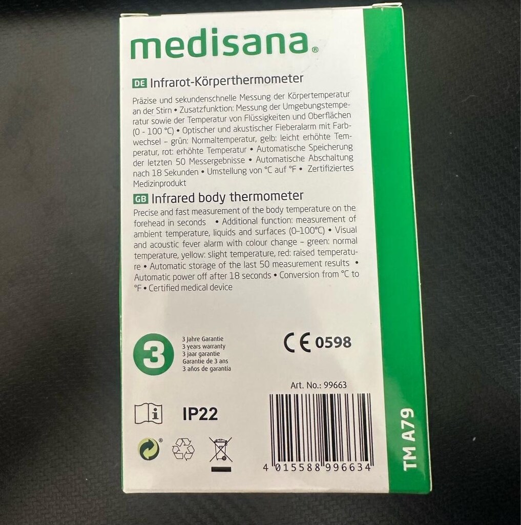 medisana infrared termometre - 2