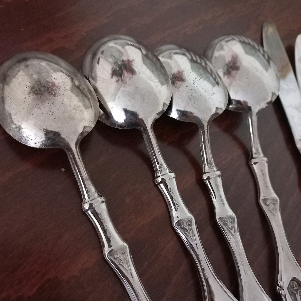 Vintage İtalyan gümüş kaplama servisler - 5