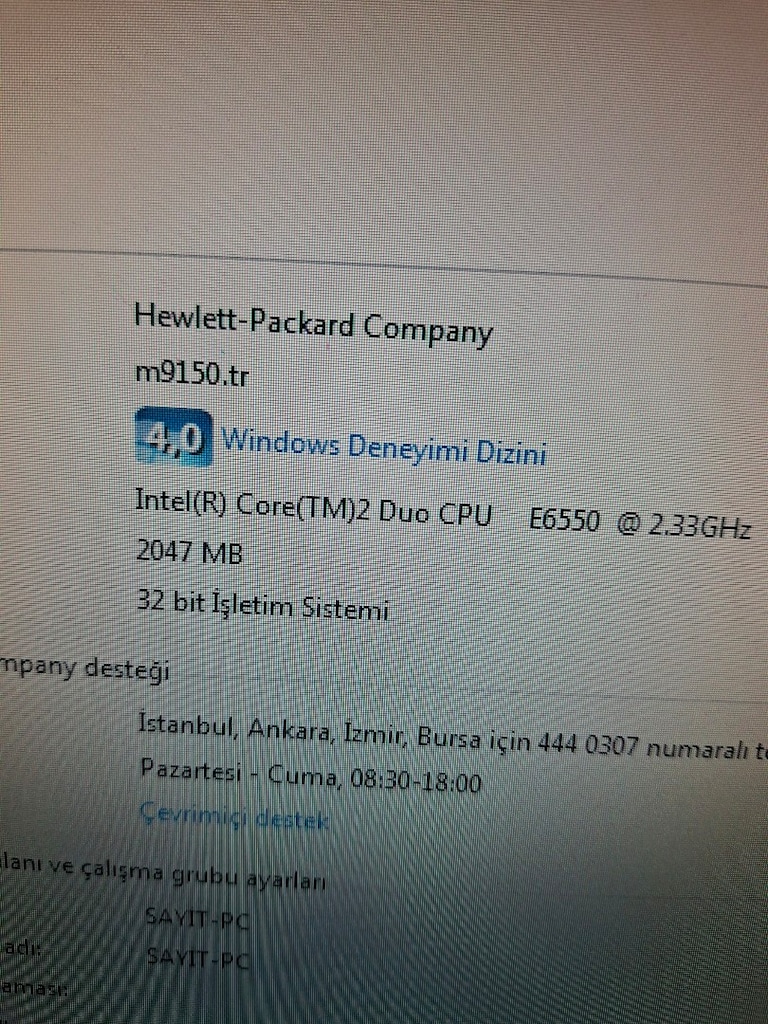 Hp intel core 2 duo masaüstü bilgisayar 19 inç samsunğ ekran - 7