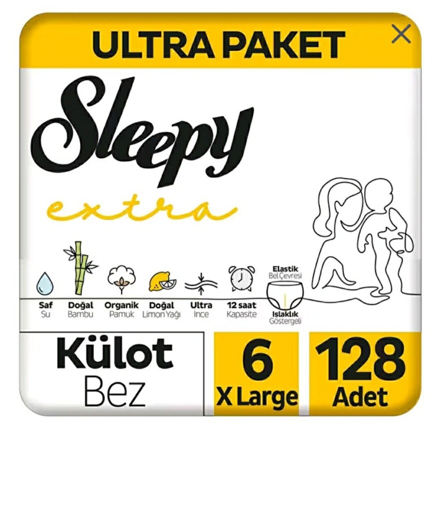 sleepy 6 no 256 adet klot bebek bezi - 2