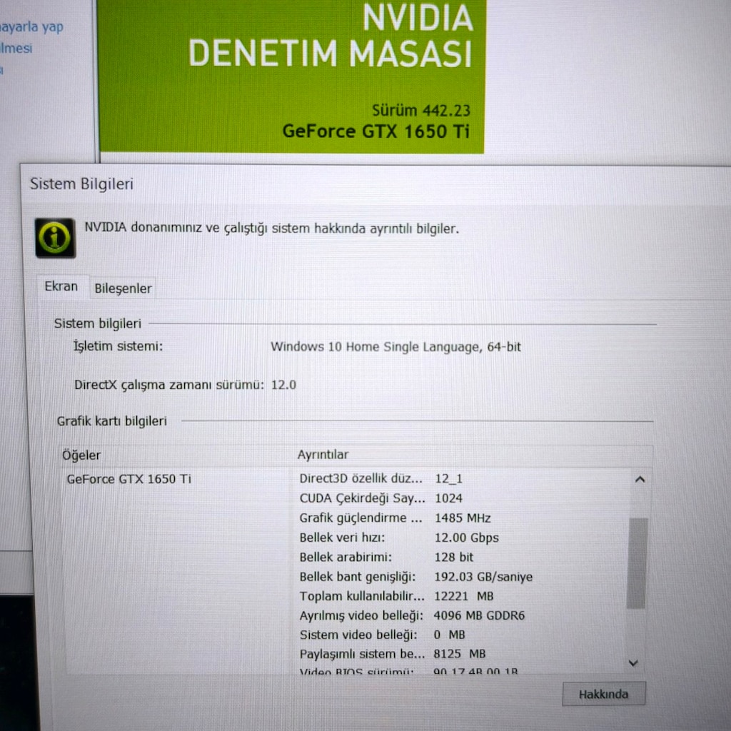 CASPER EXCALİBUR / 16 RAM / 500 SSD / 4 GB GTX 1650Tİ / GAMİNG - 10